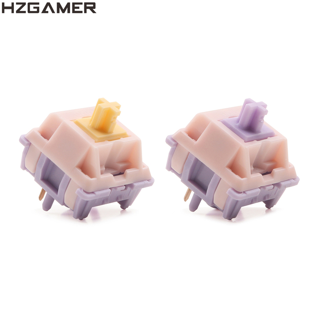 HZGAMER MMD Princess Switch Linear Tactile 38/45/53/48/60g HIFI Sound Mechanical Keyboard Switches POM PTFE Custom DIY Switches