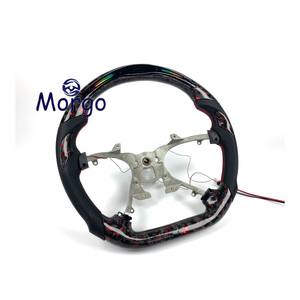 Volante Deportivo Personalizado de Fibra de Carbono Forjado con LED de RPM y Cuero Perforado para <span class=keywords><strong>Chevrolet</strong></span> Corvette C5 - Product Image 5