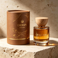 Flacon de parfum mat givré de haute qualité 30ml 50ml 100ml, flacon vide en verre pour vaporisateur de parfum avec couvercle en bois, boîte d'emballage de parfum
