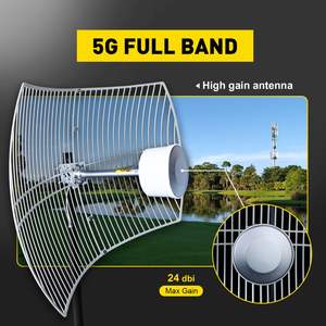 Antenne directionnelle extérieure 4G/5G 24dBi, amplificateur de signal 698-3800MHz, antenne parabolique 4G/5G 24dBi - Product Image 3