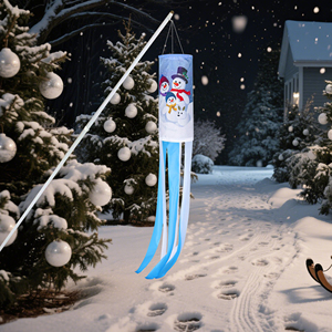 Guirnalda Navideña de 75D con Diseño de Ducto de Aire, 30*45CM, Decoración de Superficie con 6 Tiras de 5*60CM, Gráficos Impresos Digitalmente - Product Image 5