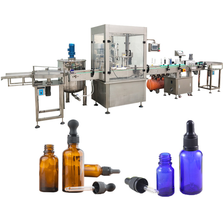 JB-Y4 Stainless steel Automatic eliquid bottle eye drop bottle cbd oil bottle filling capping machine