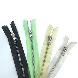 5 # Băng Dính Trong Suốt Khóa Kéo Mở Đầu Bạch Kim Thời Trang Tùy Chỉnh Kim Loại - Product Image 2