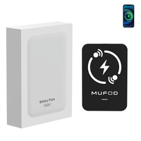 Batterie externe sans fil magnétique portable à charge rapide 5000 mAh 10000 mAh pour téléphone