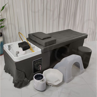 Lit de massage et de shampoing de luxe, design moderne, couleur personnalisable, entièrement inclinable, pour soins capillaires, spa capillaire, salons de coiffure et instituts de beauté