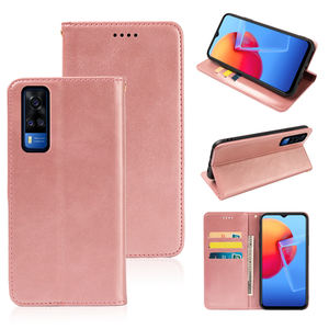 Funda de cuero con soporte para teléfono móvil, funda tipo Retro cartera con tapa, bolsas para <span class=keywords><strong>Vivo</strong></span> V19 V20 <span class=keywords><strong>Pro</strong></span> Neo Trendy, funda con tapa para teléfono móvil a prueba de golpes - Product Image 1