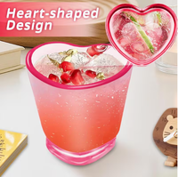 Verres à shot en plastique réutilisables en gros - Mini-tasses à bière en forme de cœur, verres à shot réutilisables adaptés pour le jus, la bière, la vodka