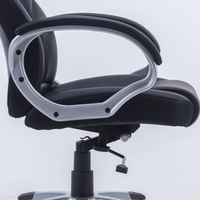 Chaise de bureau administrative ergonomique en cuir avec rotation à 360 degrés et hauteur réglable