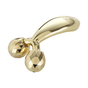 Rodillo de masaje 3D de metal Color dorado con mango largo - Product Image 6