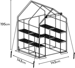 Household Small Portable <strong>Greenhouse</strong> Garden Tomato Flower <strong>Walk</strong> <strong>in</strong> Small Green Houses for Home Garden - Product Image 3