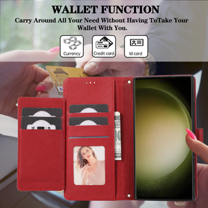 Funda de cuero con tapa para teléfono <span class=keywords><strong>Samsung</strong></span> S24 <span class=keywords><strong>23</strong></span> 22 Ultra plus - Product Image 4