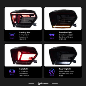 Feux de voiture pour VW <span class=keywords><strong>Polo</strong></span> Led Tail Lamp 2009-2018 <span class=keywords><strong>Polo</strong></span> Dynamic Signal Tail Light Animation Rear <span class=keywords><strong>Stop</strong></span> Brake Reverse Accessories - Product Image 3