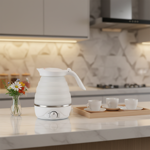Nouvelle bouilloire électrique pliable en silicone de plus de 2,0 L, anti-fuite/arrêt automatique/ébullition rapide pour usage domestique/voyage/extérieur/hôtel - Product Image 2