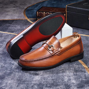 Chaussures pour hommes de luxe, durables, extra-larges, à la mode, à motifs patchwork, en cuir imperméable, à lacets, à talon bas, pour l'automne - Product Image 5
