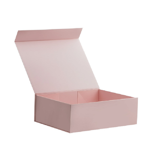 2022 Custom Logo Large Pink Magnetic Boite Cadeau Folding Packaging Gift Box For Packing