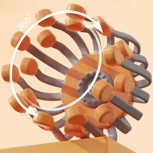 Masajeador de Cabeza Recargable con Forma de Pulpo, 5 Modos, Relajación Profunda del Cuero Cabelludo, Inalámbrico y Portátil con Nodos de Silicona Suave - Product Image 3