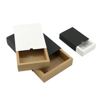 Boîte cadeau en carton ivoire à succès avec doublure en éponge gaufrée, impression personnalisée, style tiroir coulissant, emballage pour sachets de thé