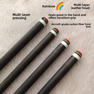 Taco de Billar Personalizado con Logotipo, Eje de Fibra de Carbono Pro Taper de 12.5mm 11.8mm, Punta Radial Uniloc Pin, Alta Calidad, Peso Ligero 19 oz - Product Image 5