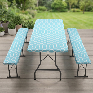 Juego <span class=keywords><strong>de</strong></span> 3 <span class=keywords><strong>Fundas</strong></span> Elásticas para Mesa <span class=keywords><strong>de</strong></span> Exterior, Impresas, Resistentes, con Reverso <span class=keywords><strong>de</strong></span> Franela Antideslizante y Ecológicas, Venta Directa <span class=keywords><strong>de</strong></span> Fábrica al Por Mayor - Product Image 1