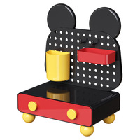 Boîte de rangement de bureau en PET grande capacité, organisateur de cosmétiques et articles divers, tiroir à grille, support à crayons, papeterie