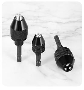 <span class=keywords><strong>Mandrin</strong></span> de perceuse Tournevis pneumatique/électrique sans clé Adaptateur de tournevis à percussion à 3 mâchoires à centrage automatique Pince de haute précision <span class=keywords><strong>Mini</strong></span> <span class=keywords><strong>mandrin</strong></span> - Product Image 5