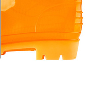 Bottes de pluie multifonctionnelles orange sans doublure, hautes jusqu'au genou, à séchage rapide, en PVC, jaunes, pour la pêche et le jardin, pour homme et femme
