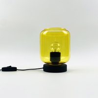 Qualité supérieure Maison Villa Décoration Intérieure 40W E27 Belle Antique Chevet Nordique Lampe De Table En Verre