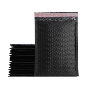 Black Poly <b>Bubble</b> Mailers 10x13 Recyclable Mailing Bags Custom Logo Printing - Product Image 1