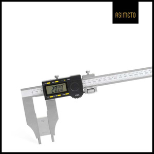 ASIMETO 315-12-6 Porte-jauges numériques robustes en ABS, plage de mesure 0-300 mm/12 po, longueur de mâchoire 90 mm, IP65 - Product Image 4