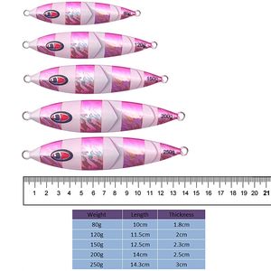 TOPRIGHT จิ๊กเหยื่อตะกั่ว<span class=keywords><strong>ตก</strong></span><span class=keywords><strong>ปลา</strong></span>,JIG043 80G-400G ความเร็ว<span class=keywords><strong>ใน</strong></span>การจมเหยื่อตกปลาแบบจิ๊กเรืองแสงช้า - Product Image 4
