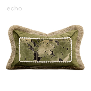 Cuscino Lombare per Divano e <span class=keywords><strong>Poggiatesta</strong></span> <span class=keywords><strong>Letto</strong></span> in Velluto Tagliato Importato Stile Old Money di Lusso Leggero Francese Echo Shanghai per Camere Modello Hotel - Product Image 1