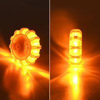Luces LED DE EMERGENCIA Flare 9 modos Lámpara intermitente de advertencia de seguridad Luz de tablero estroboscópica roja para camiones Vehículo Coche