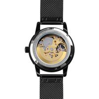 Montre mécanique pour homme, chiffres romains, aiguilles lumineuses, bracelet à maillons multiples