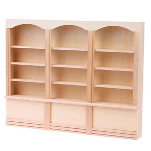 Thu nhỏ kệ sách Locker búp bê nhà trang trí nội thất phụ kiện Dollhouse Mini kệ sách hiển thị kệ - Product Image 1