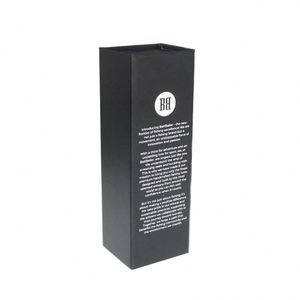 Boîte rigide noire de qualité supérieure avec logo estampé à chaud pour le rangement de bijoux, montres et lunettes - Product Image 4