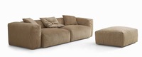 Sofa modular modern Nordik sofa besar kain Desain Modern 3 atau 4 tempat duduk Sofa model Jepang
