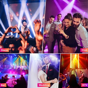 <span class=keywords><strong>50W</strong></span> <span class=keywords><strong>LED</strong></span> RGBW gobo di chuyển đầu 8 mẫu DMX512 di chuyển đầu tại chỗ hiệu ứng sân khấu chiếu sáng cho DJ Show buổi hòa nhạc bên KTV - Product Image 6