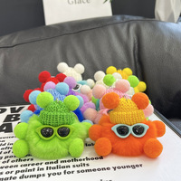 Mini porte-clés en fourrure de lapin Rex porte-clés duveteux bibelots pompon porte-clés bibelot pompon porte-clés