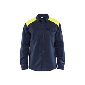 BLAKLADER - 323815178933L Camisa Multinorm Azul marino/Amarillo Hi-vis-CAMISETAS DE TRABAJO EAN 7330509904282 - Product Image 5
