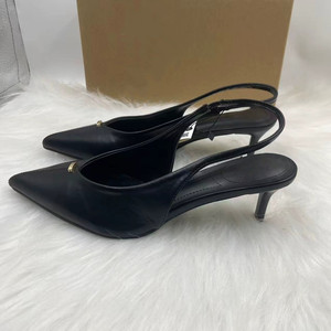 New Arrival Women's Low-<b>Heel</b> Elegant Socialite Pumps - <b>Closed</b> <b>Toe</b>, Slip-On with Back Strap - Product Image 2