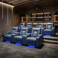 Sofá Modular Curvo y Redondeado para Cine en Casa, Asiento Profundo y Suave, Ideal para Dormitorio, Apartamento, Hotel, Villa
