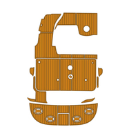 Revêtement de pont de bateau en mousse EVA rainurée brossée pour Sea Ray Sundancer 340, feuille de revêtement marin imperméable, coussinets autocollants