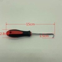 Nouvelle machine à cordage de raquettes de badminton et de tennis, crochet en fer étamé avec poignée en plastique pour cordes droites/courbes, portable et compacte