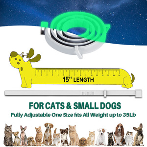 Collier <span class=keywords><strong>anti</strong></span>-puces et <span class=keywords><strong>anti</strong></span>-tiques pour animaux de compagnie Chanson, imperméable et réglable, protection de 8 mois pour chiens et chats - Product Image 4