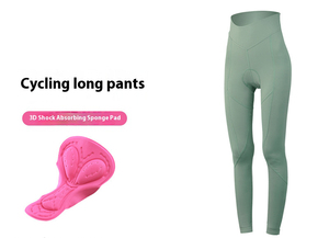 Pantalones Largos de Ciclismo para Mujer, Personalizados OEM, Transpirables, Antibacterianos, Resistentes al Viento, Ligeros, que Absorben la Humedad, con Almohadilla de Esponja 3D que Absorbe los Impactos - Product Image 6