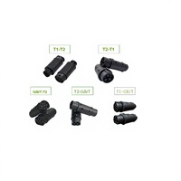 Adaptateur de charge pour véhicules électriques, série Type 2 vers GB T, connecteur de conversion Type 2 T1 T2 pour véhicules électriques
