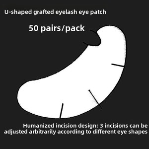 Bande adhésive pour <span class=keywords><strong>paupières</strong></span> en gel professionnelle en forme de V et de U |   Ruban isolant pour extensions de cils supérieures et inférieures – Indispensable pour les techniciennes en cils - Product Image 2