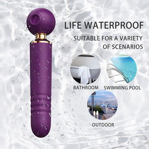 Nuevo vibrador magia succión empuje vibrador consolador G punto lesbiana masaje japonés varita vibrador para mujeres - Product Image 6