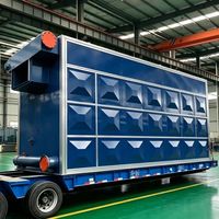 Caldera de aceite térmico industrial automática de alta calidad, serie YLW3000kw, con rejilla de cadena horizontal para combustión de carbón, biomasa y leña