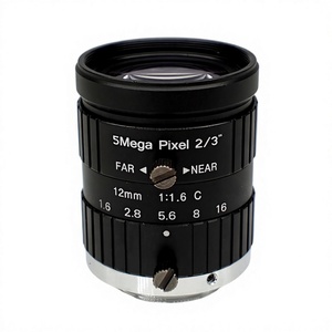 Objectif industriel 12 mm, 5 MP, objectif de vision industrielle, objectif de caméra industrielle, 2/3 ", monture C, faible distorsion M993 - Product Image 1